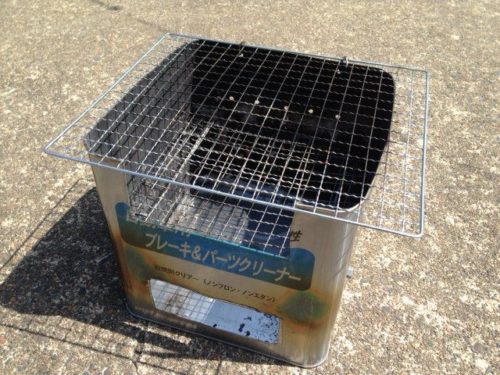 バーベキューのコンロを自作で一斗缶と100均の商品で作ろう