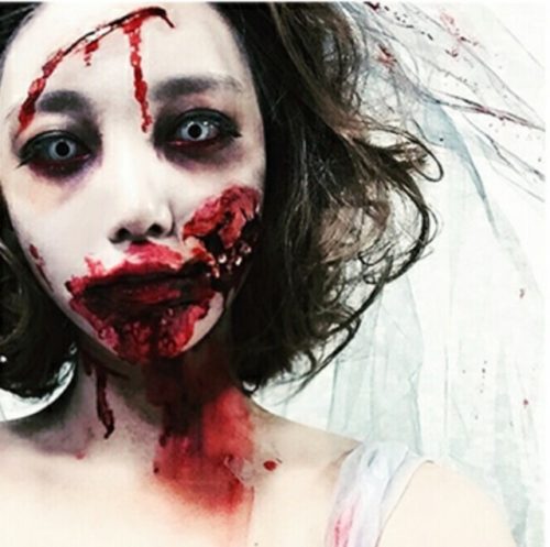 血糊の使い方や付け方のコツは?ハロウィンで顔や服につけるところは?